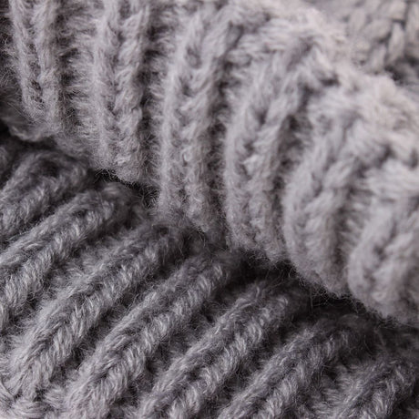 Grey M size Cosy Cable Knit Dog Jumper -  Warm Winter Pet Clothing, Soft High Neck Design, Small to Medium Dogs, Easy Wear Pullover Style, Ideal for Chilly Evenings and Outdoor Walks