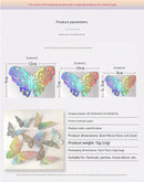 3D Butterfly Wall Stickers - Iridescent Silver Paper - 72pcs Set, Hollow Cut Design, Removable Decor for Home, Party, Wedding, Kids Room, Easy Peel and Stick-Style A