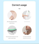 White Neck and Face Massager - 3 Colour Light Therapy, EMS Microcurrent, Vibration & Heat - Rechargeable Anti-Ageing Device for Wrinkles, Neck Lines, Jawline & Skin Tightening - Portable Home Beauty Tool