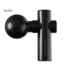 Black Mini Massage Gun - Pocket-Sized Deep Tissue Percussion Massager with 4 Speeds, 7mm Amplitude, 12KG Force, USB-C Rechargeable - Ultra Quiet, 68.7g Lightweight for Muscle Recovery, Travel, Office