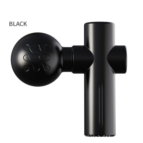 Black Mini Massage Gun - Pocket-Sized Deep Tissue Percussion Massager with 4 Speeds, 7mm Amplitude, 12KG Force, USB-C Rechargeable - Ultra Quiet, 68.7g Lightweight for Muscle Recovery, Travel, Office