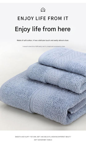 3-Piece Emerald green Towel Set - Soft Absorbent Bath, Hand & Face Towels with Jacquard Weave, Gift Set for Home, Hotel, or Gifting - Durable, Low-Lint, Machine Washable