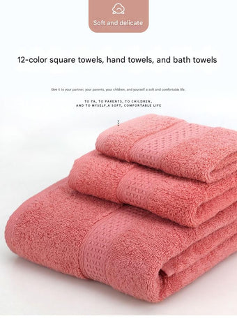 3-Piece Brown Towel Set - Soft Absorbent Bath, Hand & Face Towels with Jacquard Weave, Gift Set for Home, Hotel, or Gifting - Durable, Low-Lint, Machine Washable