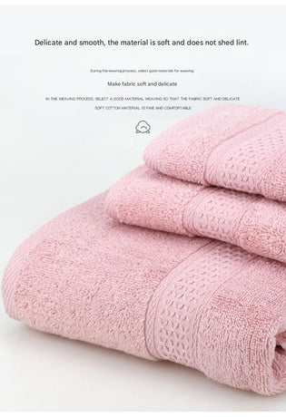 3-Piece Red Towel Set - Soft Absorbent Bath, Hand & Face Towels with Jacquard Weave, Gift Set for Home, Hotel, or Gifting - Durable, Low-Lint, Machine Washable