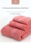 3-Piece Medium Gray Towel Set - Soft Absorbent Bath, Hand & Face Towels with Jacquard Weave, Gift Set for Home, Hotel, or Gifting - Durable, Low-Lint, Machine Washable