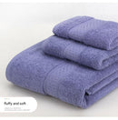 3-Piece Medium Gray Towel Set - Soft Absorbent Bath, Hand & Face Towels with Jacquard Weave, Gift Set for Home, Hotel, or Gifting - Durable, Low-Lint, Machine Washable