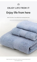 3-Piece Blue-gray Towel Set - Soft Absorbent Bath, Hand & Face Towels with Jacquard Weave, Gift Set for Home, Hotel, or Gifting - Durable, Low-Lint, Machine Washable