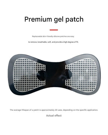 7-pack  Black and Blue Mini  Massage Patch - Portable Smart Neck & Shoulder Massager with 8 Modes, 19 Intensity Levels, USB Rechargeable, PU & PET Material for Muscle Relief