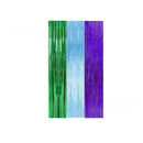 5-piece Green Laser Tinsel Foil Fringe Curtain - 1*1m Metallic Party Streamer Backdrop for Birthday, Wedding, Christmas, New Year & Event Decoration - Shimmering Photo Booth & Doorway Prop