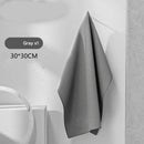 30*30 cm Grey Coral Fleece & Suede Microfiber Cloth Double-Sided Car Wash Towel  , 5X Water Absorption, Scratch-Free & Lint-Free, 360° Stitched Edge for Car Detailing, Glass, Home Cleaning - Multi-Purpose Auto Care Cloth