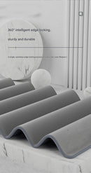 30*30 cm Grey Coral Fleece & Suede Microfiber Cloth Double-Sided Car Wash Towel  , 5X Water Absorption, Scratch-Free & Lint-Free, 360° Stitched Edge for Car Detailing, Glass, Home Cleaning - Multi-Purpose Auto Care Cloth