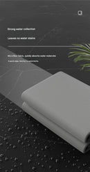 30*40 cm Grey Coral Fleece & Suede Microfiber Cloth Double-Sided Car Wash Towel  , 5X Water Absorption, Scratch-Free & Lint-Free, 360° Stitched Edge for Car Detailing, Glass, Home Cleaning - Multi-Purpose Auto Care Cloth