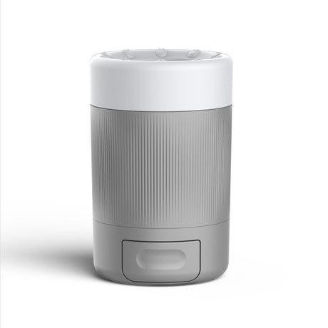 Grey Pet Paw Cleaner Cup - Portable Dog Foot Washer with Soft Silicone Bristles - Easy Clean, Detachable Design for Small to Medium Dogs & Cats