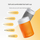 Orange Pet Paw Cleaner Cup - Portable Dog Foot Washer with Soft Silicone Bristles - Easy Clean, Detachable Design for Small to Medium Dogs & Cats
