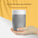 Orange Pet Paw Cleaner Cup - Portable Dog Foot Washer with Soft Silicone Bristles - Easy Clean, Detachable Design for Small to Medium Dogs & Cats