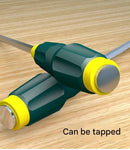 6-piece Green Phillips screwdriver Impact-Resistant Magnetic Screwdriver with Through-Tang Shaft — Chrome Vanadium Steel Bit, Ergonomic Non-Slip Handle — Ideal for Automotive Repair, Machinery Maintenance, Furniture Assembly, and Home DIY Projects