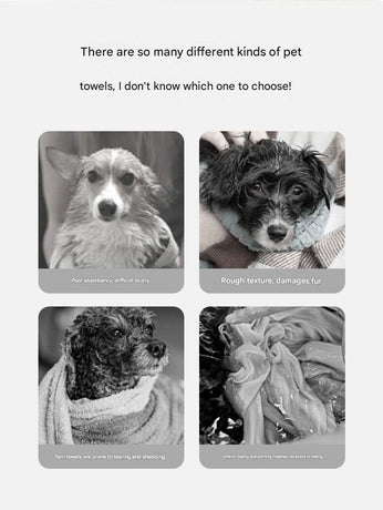 Grey and White M Size Super Absorbent Dog Bathrobe – Quick-Dry Coral Fleece Pet Towel with Snaps & Adjustable Belly Strap | Wearable Drying Coat for Small Medium Large Dogs & Cats After Bath, Swim, Rain