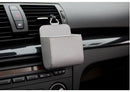 Grey Leather Car Air Vent Storage Bag - Multi-Purpose Phone Holder & Organiser Pouch for Sunglasses, Keys, Cards - Universal Fit, Easy Install, Compact Design for Dashboard Tidy