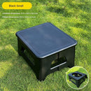 Black Small size Portable Folding Toilet Stool - PP Material - 100kg Load Capacity, Compact & Lightweight, Odor-Resistant Design, for Camping, Road Trips, Outdoor Emergencies, Travel-Friendly Solution