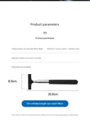 Pink Telescopic Car Mirror Wiper - ABS & Stainless Steel - 98cm Extendable, Defog & Rain Removal, Compact Car Cleaning Tool, Universal Fit, Travel Friendly