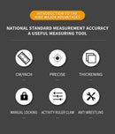 5M Heavy Duty Steel Tape Measure -  Metric & Imperial Dual Scale - High Carbon Steel Blade, Anti-Slip ABS+TPR Casing, Push-Button Lock, Wear-Resistant for Construction & DIY