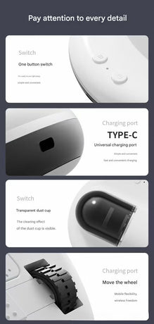 White Automatic Intelligent Walking Mite Removal Robot - UV Sterilisation, High Frequency Beating, Strong Suction, Wireless Rechargeable Bed Vacuum for Mattress, Sofa, Carpet, Pet Hair