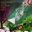 Silver Stainless Steel Aquarium Cleaning Tool Kit - 5 Piece Fish Tank Maintenance Set with Tweezers Scissors Algae Scraper Spatula