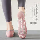 3-Pack Black Anti-Slip Yoga Socks - Grippy Pilates Dance Fitness Socks with Silicone Grip for Women