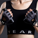 Black Half Finger Fitness Gloves - Anti-Slip Breathable Gym Training Gloves for Weightlifting Cycling(Size:S)