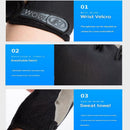 Black Half Finger Fitness Gloves - Anti-Slip Breathable Gym Training Gloves for Weightlifting Cycling(Size:S)