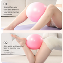 Purple Anti-Burst Yoga Exercise Ball with Manual Hand Pump - 25cm Thickened Stability Ball for Pilates Core Training Fitness