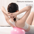 Blue Anti-Burst Yoga Exercise Ball with Manual Hand Pump - 25cm Thickened Stability Ball for Pilates Core Training Fitness