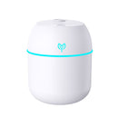 White Mini USB Humidifier Large Mist - Desktop Ultrasonic Air Humidifier with Colorful LED Light