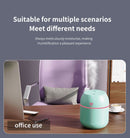 White Mini USB Humidifier Large Mist - Desktop Ultrasonic Air Humidifier with Colorful LED Light