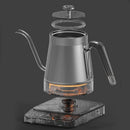 Black Gooseneck Electric Kettle with Temperature Control - 0.8L Smart Pour Over Coffee Kettle