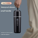 Black Portable Car Electric Kettle 12V/24V Universal USB Travel Water Boiler 500ml 316 Stainless Steel Smart Temperature Control
