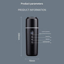 Black Portable Car Electric Kettle 12V/24V Universal USB Travel Water Boiler 500ml 316 Stainless Steel Smart Temperature Control