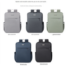 Blue Large Capacity Airbag Backpack Multi-Compartment Laptop Backpack Travel Business Bag