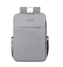 Grey Large Capacity Airbag Backpack Multi-Compartment Laptop Backpack Travel Business Bag