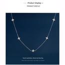 Gold Lucky Four Leaf Clover Necklace Women Delicate Clavicle Chain Sparkling Zirconia Charm Necklace Gift for Her