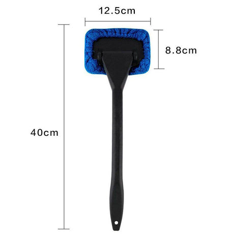 3-Piece Light blue Car Windshield Cleaning Brush Set Microfiber Defogging Wiper Tool Window Glass Cleaner