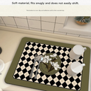 Kitchen Countertop Drainage Mat Absorbent Quick Dry Tech Velvet Dish Drying Pad 40x60cm(CD0075-1)