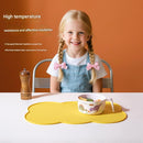 3-Piece Blue Silicone Placemat Set Cloud Shape Non-Slip Heat Resistant Kids Dining Mat