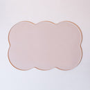 3-Piece Grey Silicone Placemat Set Cloud Shape Non-Slip Heat Resistant Kids Dining Mat
