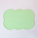 3-Piece Green Silicone Placemat Set Cloud Shape Non-Slip Heat Resistant Kids Dining Mat