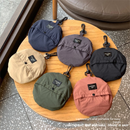 Khaki Packable Bucket Hat Unisex Wide Brim Foldable Sun Protection Hiking Travel Cap