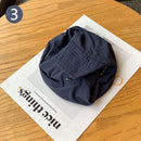Black Packable Bucket Hat Unisex Wide Brim Foldable Sun Protection Hiking Travel Cap
