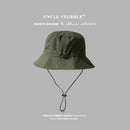 Army green Packable Bucket Hat Unisex Wide Brim Foldable Sun Protection Hiking Travel Cap