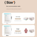 Vacuum Compression Storage Bags 6 Piece Set with Hand Pump for Clothes Bedding Travel