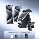 Black Motorcycle Phone Holder 4-Axis Shockproof Anti-Shake Mount for Navigation